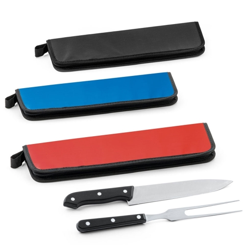 Kit Churrasco 2 Peças – Personalizado com Estojo de Nylon Colorido e Utensílios em Inox-94137
