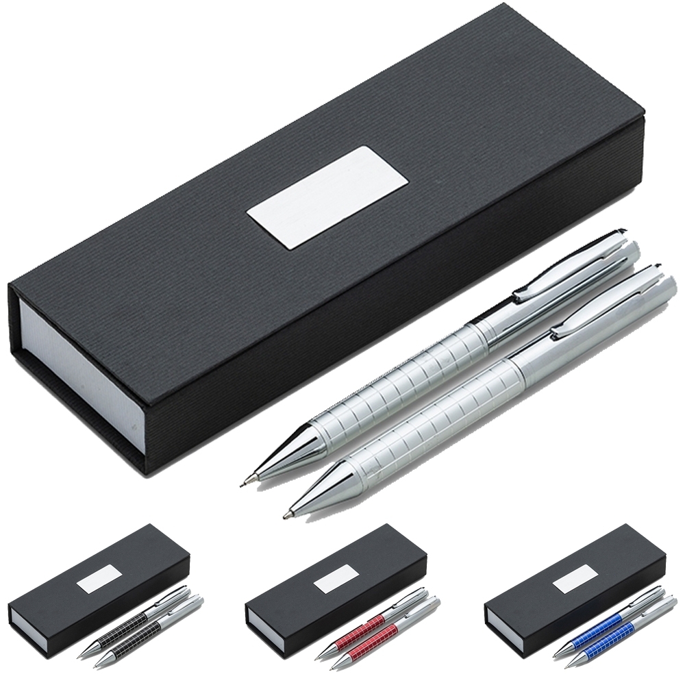 Kit Escrita - Caneta e Lapiseira Metal-P@ER201PAR