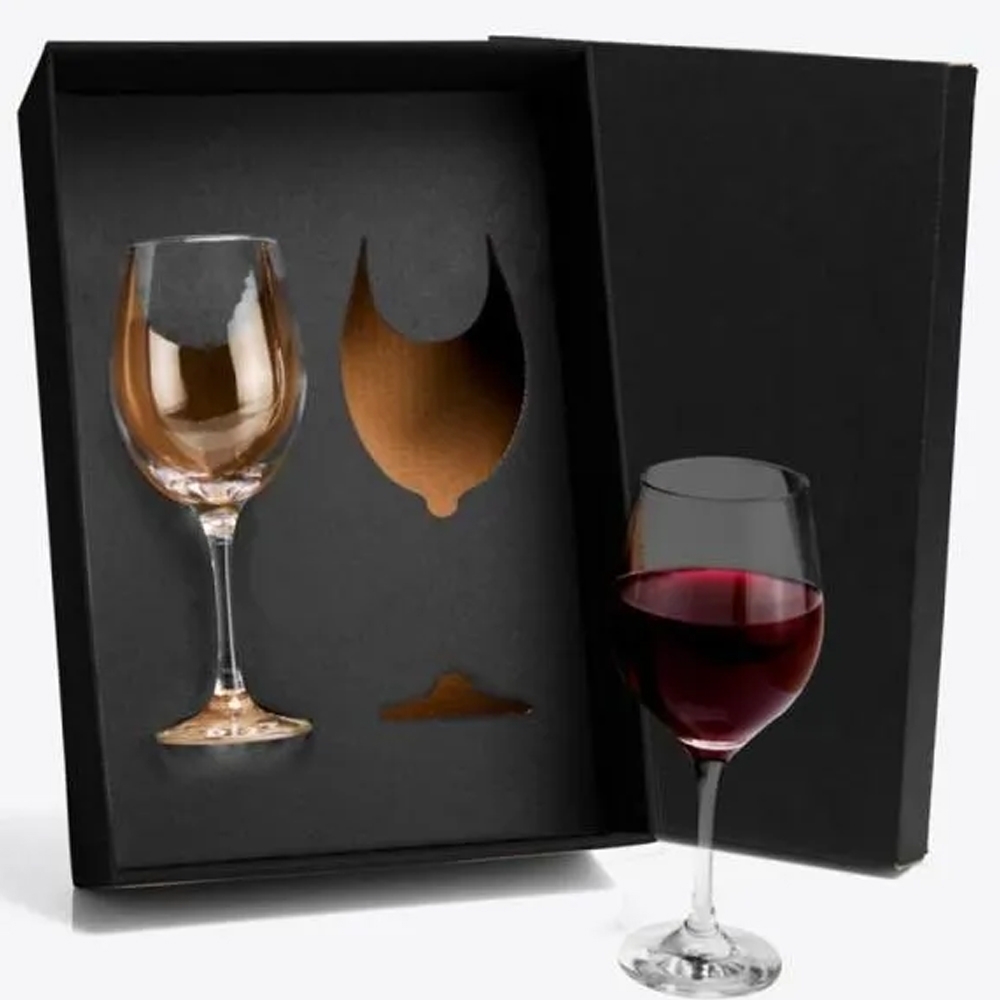 JOGO DE TAÇAS DE VIDRO P/  VINHO 490 ML - 2 PÇS-VI-08612