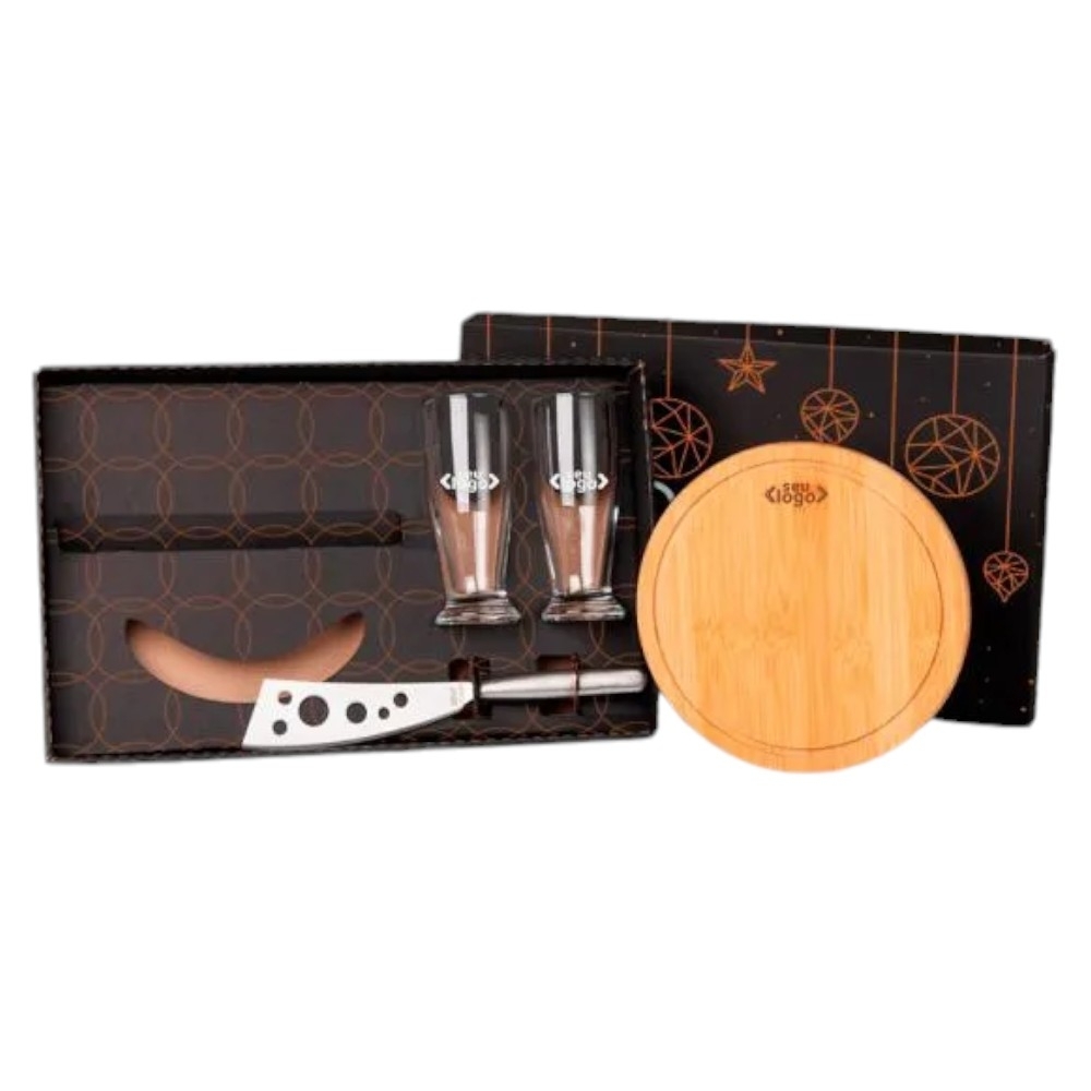 Kit Queijo e Cerveja Personalizado - 4 Peças
