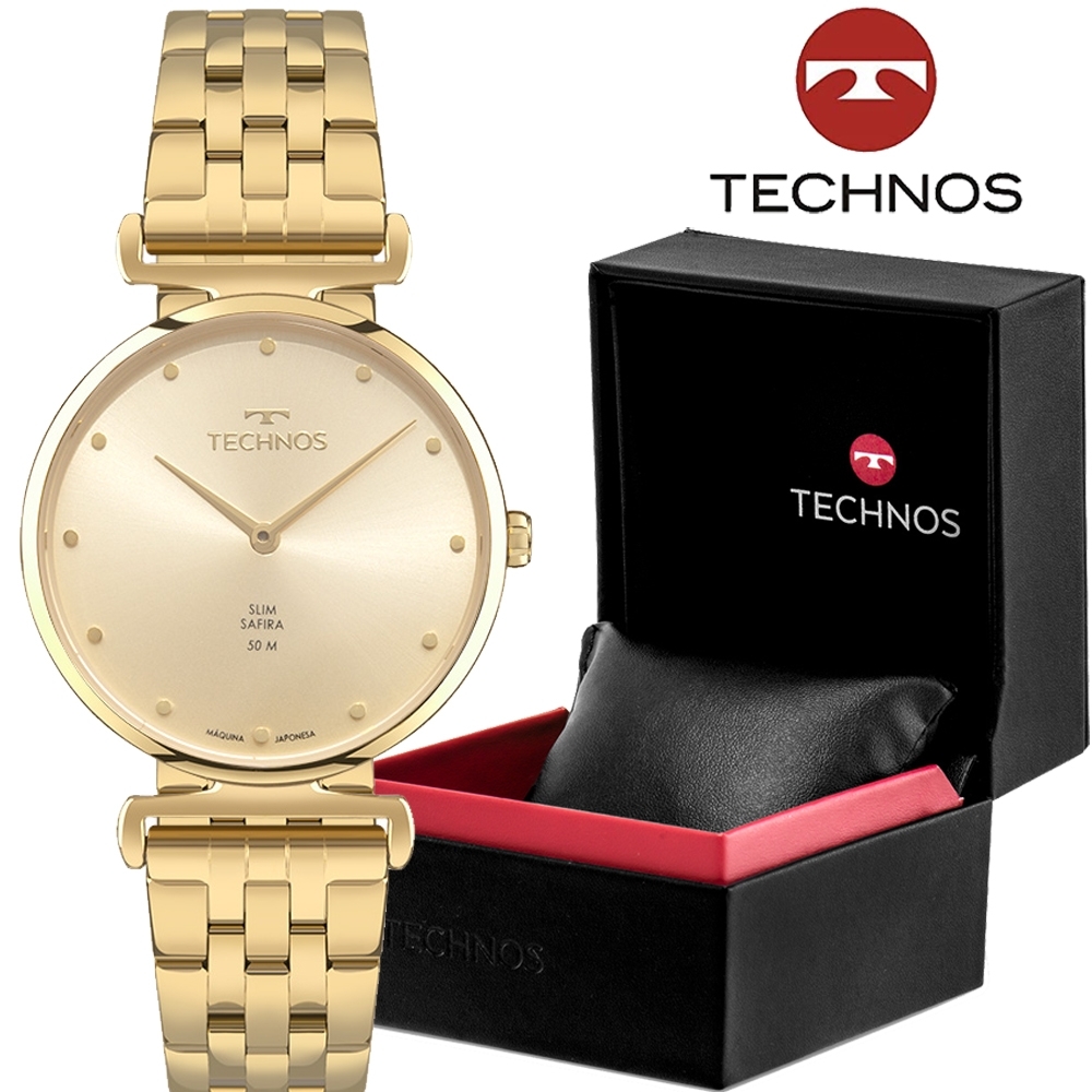 Relógio Technos Personalizado - Feminino-VJ20AD/1X