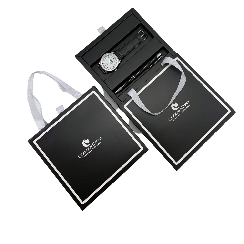 *Kit Relógio Personalizado  + Caneta de Metal 