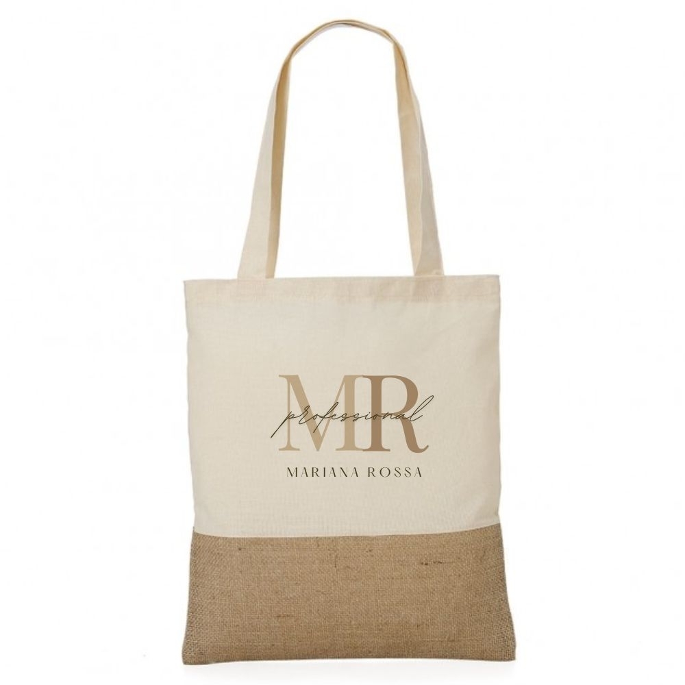 Sacola Ecológica em Algodão e Juta