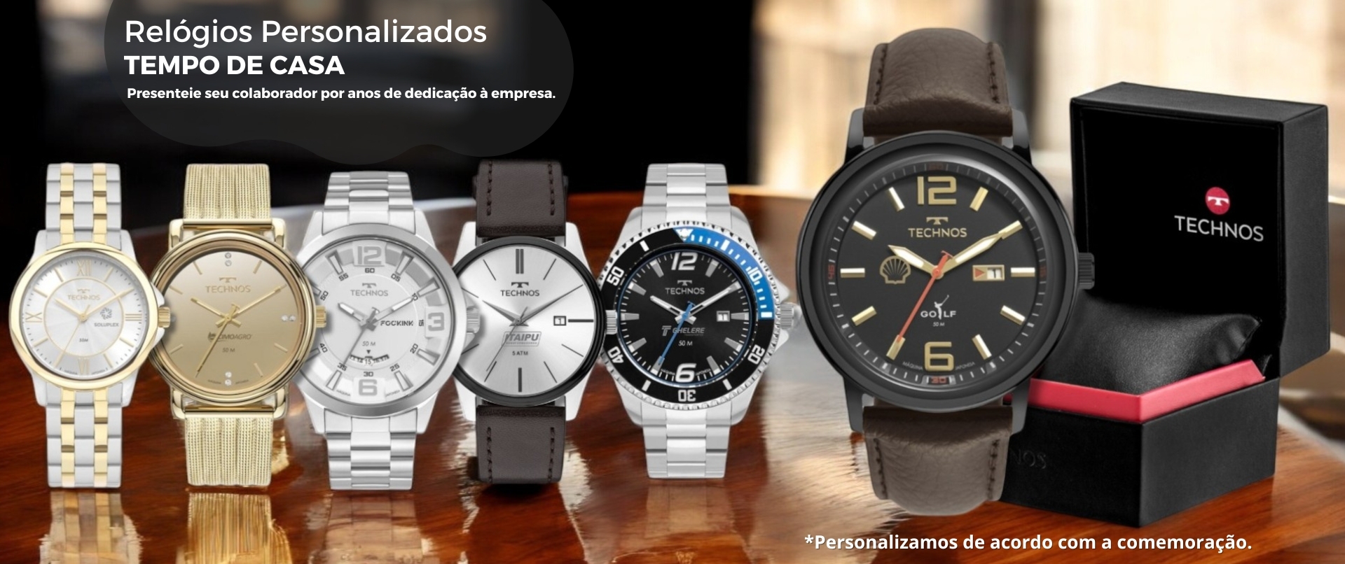 Relógios Technos Personalizados